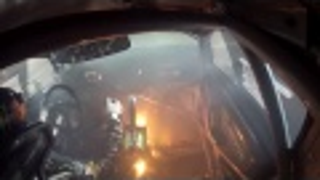 Watch Ken Block Try And Race While His Car Catches Fire